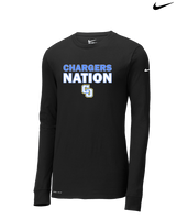 Charter Oak HS Softball Nation - Mens Nike Longsleeve