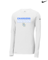 Charter Oak HS Softball Nation - Mens Nike Longsleeve