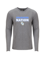 Charter Oak HS Softball Nation - Tri-Blend Long Sleeve
