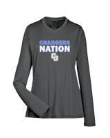 Charter Oak HS Softball Nation - Womens Performance Longsleeve