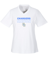 Charter Oak HS Softball Nation - Womens Performance Shirt