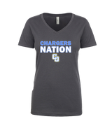 Charter Oak HS Softball Nation - Womens Vneck