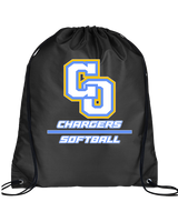 Charter Oak HS Softball Split - Drawstring Bag