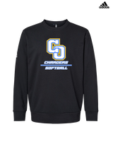 Charter Oak HS Softball Split - Mens Adidas Crewneck