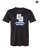 Charter Oak HS Softball Split - Mens Adidas Performance Shirt