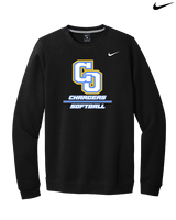Charter Oak HS Softball Split - Mens Nike Crewneck