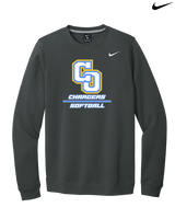 Charter Oak HS Softball Split - Mens Nike Crewneck