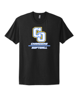 Charter Oak HS Softball Split - Mens Select Cotton T-Shirt