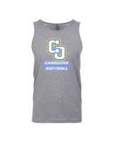 Charter Oak HS Softball Split - Tank Top