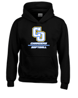 Charter Oak HS Softball Split - Unisex Hoodie