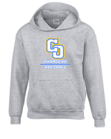 Charter Oak HS Softball Split - Unisex Hoodie