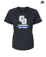 Charter Oak HS Softball Split - Womens Adidas Performance Shirt