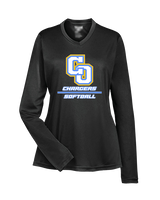 Charter Oak HS Softball Split - Womens Performance Longsleeve
