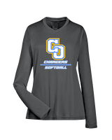 Charter Oak HS Softball Split - Womens Performance Longsleeve