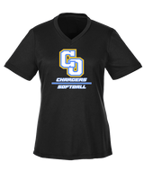Charter Oak HS Softball Split - Womens Performance Shirt