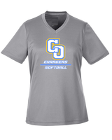 Charter Oak HS Softball Split - Womens Performance Shirt