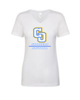 Charter Oak HS Softball Split - Womens Vneck
