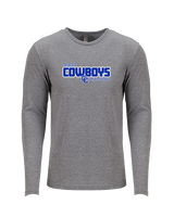 Chino HS Football Bold - Tri-Blend Long Sleeve