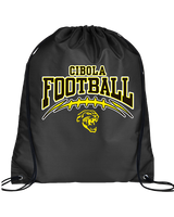 Cibola HS Football School Football - Drawstring Bag