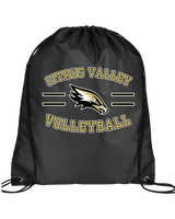 Citrus Valley HS Boys Volleyball Curve - Drawstring Bag