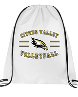 Citrus Valley HS Boys Volleyball Curve - Drawstring Bag