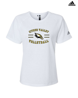 Citrus Valley HS Boys Volleyball Curve - Womens Adidas Performance Shirt