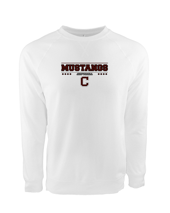 Clifton HS Girls Softball Border - Crewneck Sweatshirt