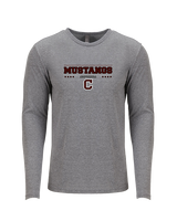 Clifton HS Girls Softball Border - Tri-Blend Long Sleeve