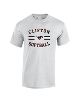 Clifton HS Girls Softball Curve - Cotton T-Shirt
