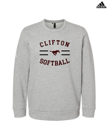 Clifton HS Girls Softball Curve - Mens Adidas Crewneck