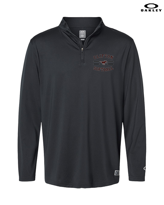 Clifton HS Girls Softball Curve - Mens Oakley Quarter Zip