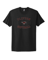 Clifton HS Girls Softball Curve - Mens Select Cotton T-Shirt