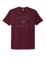 Clifton HS Girls Softball Curve - Mens Select Cotton T-Shirt