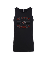 Clifton HS Girls Softball Curve - Tank Top