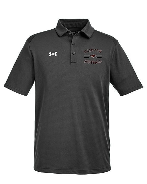 Clifton HS Girls Softball Curve - Under Armour Mens Tech Polo