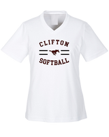 Clifton HS Girls Softball Curve - Womens Performance Shirt