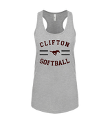 Clifton HS Girls Softball Curve - Womens Tank Top