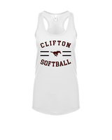 Clifton HS Girls Softball Curve - Womens Tank Top