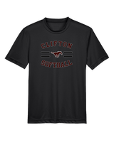 Clifton HS Girls Softball Curve - Youth Performance Shirt