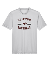 Clifton HS Girls Softball Curve - Youth Performance Shirt