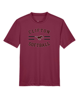 Clifton HS Girls Softball Curve - Youth Performance Shirt
