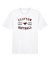 Clifton HS Girls Softball Curve - Youth Performance Shirt