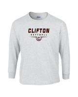 Clifton HS Girls Softball Design - Cotton Longsleeve