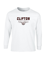 Clifton HS Girls Softball Design - Cotton Longsleeve