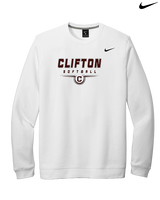Clifton HS Girls Softball Design - Mens Nike Crewneck