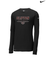 Clifton HS Girls Softball Design - Mens Nike Longsleeve