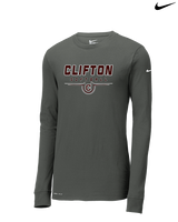 Clifton HS Girls Softball Design - Mens Nike Longsleeve