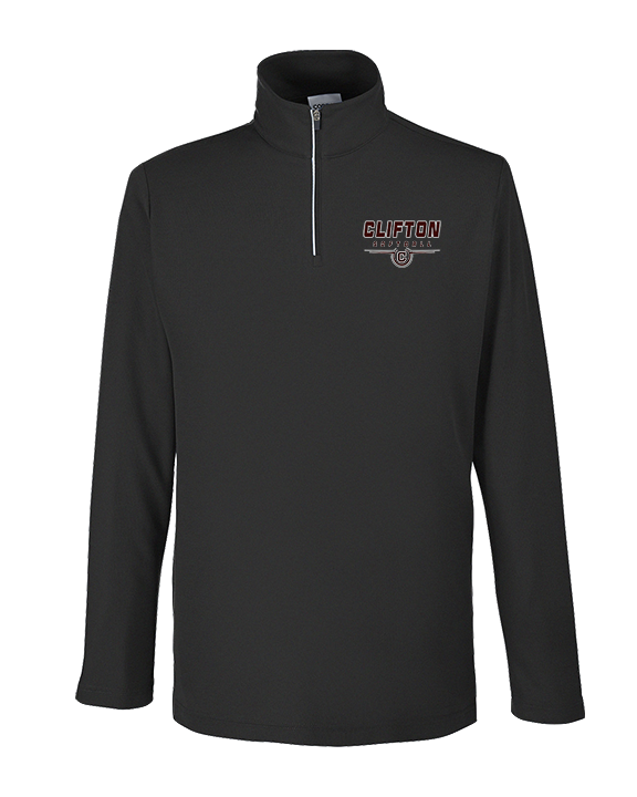 Clifton HS Girls Softball Design - Mens Quarter Zip