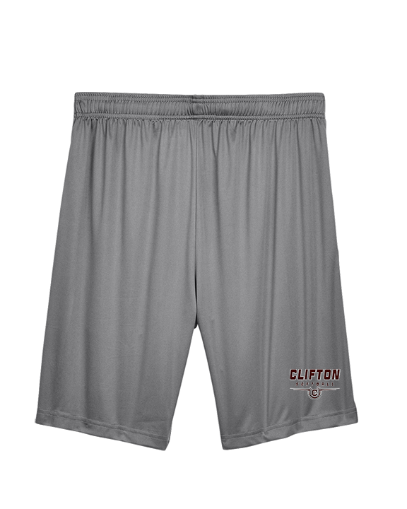 Clifton HS Girls Softball Design - Mens Training Shorts with Pockets