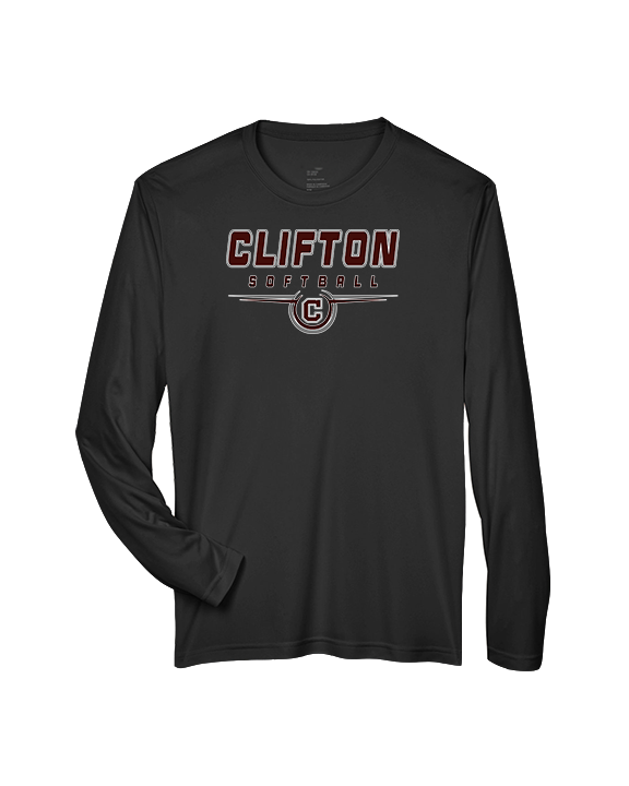 Clifton HS Girls Softball Design - Performance Longsleeve